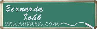 Bernarda Kohb Visitenkarte